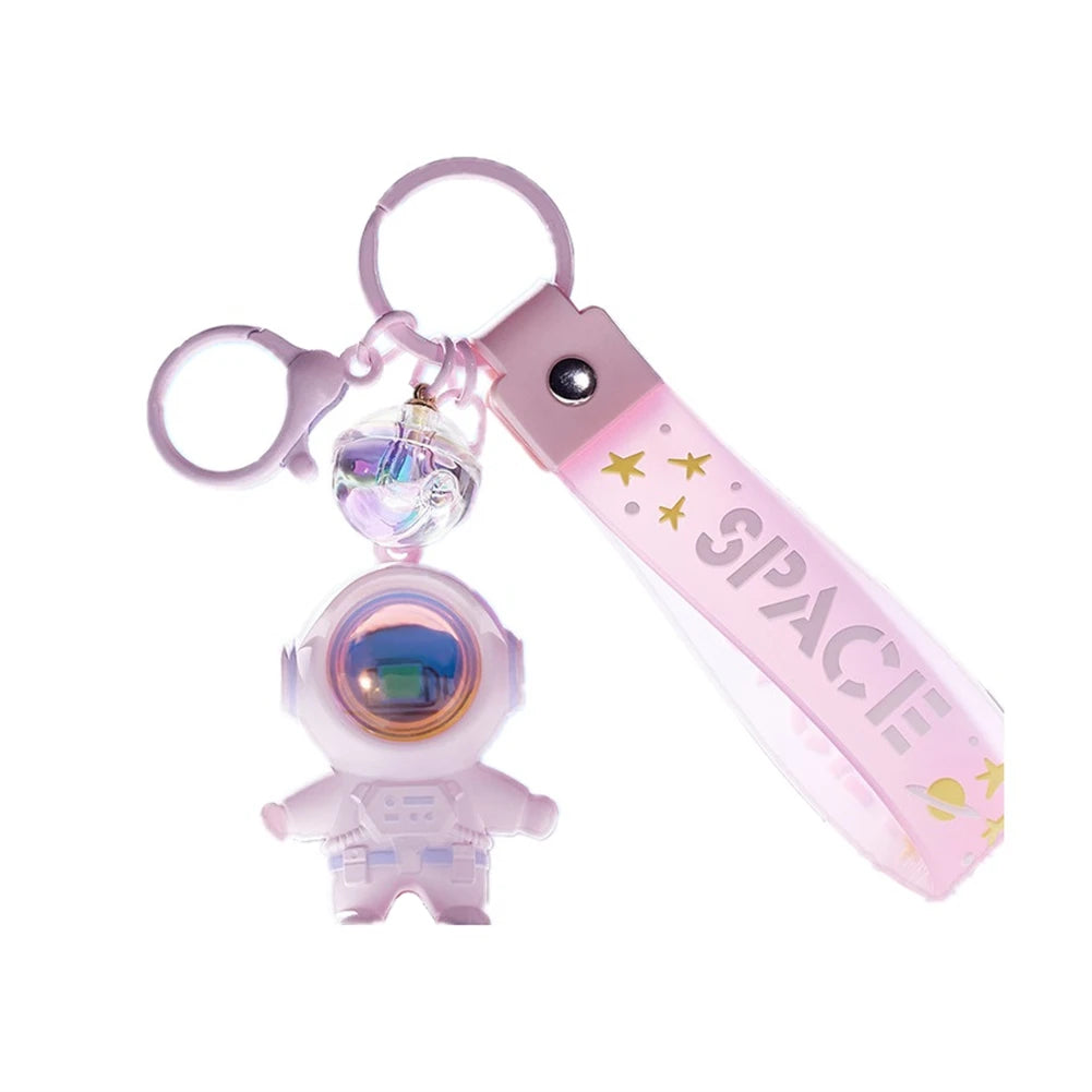 Cool Astronaut Kawaii Key Chain with Sunset Light Cute Keychain Pendant Car Keychains